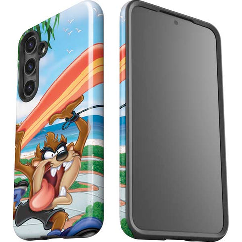 Looney Tunes Tasmanian Devil Surfboard Galaxy S25 Impact Case