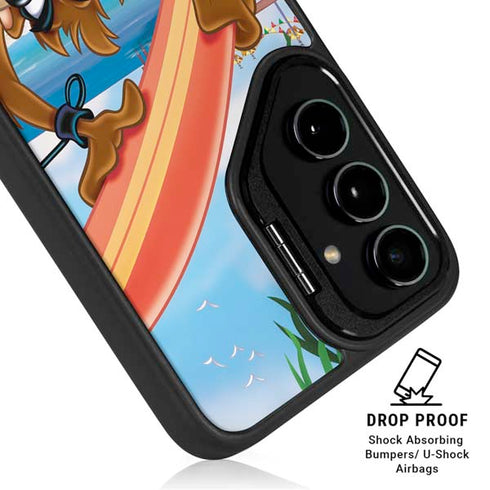 Looney Tunes Tasmanian Devil Surfboard Galaxy S25 Kickstand Case