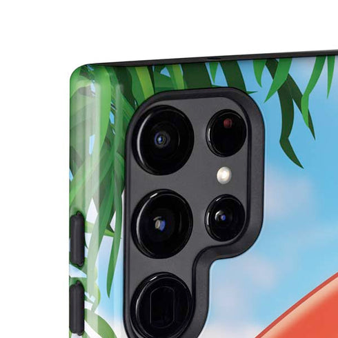 Looney Tunes Tasmanian Devil Surfboard Galaxy S25 Ultra Impact Case