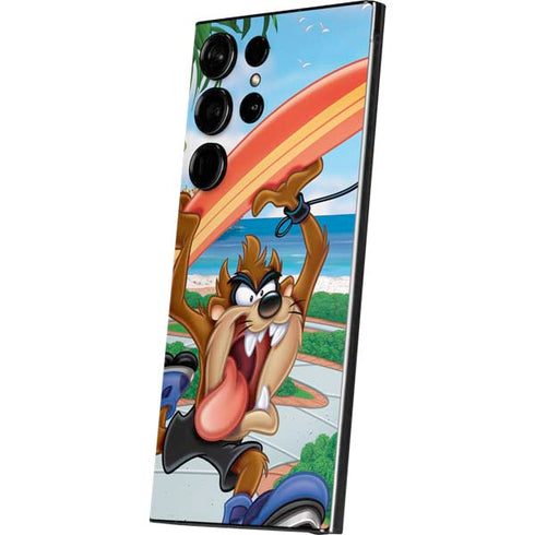 Looney Tunes Tasmanian Devil Surfboard Galaxy S25 Ultra Skin
