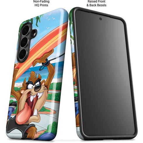 Looney Tunes Tasmanian Devil Surfboard Galaxy S26 Impact Case