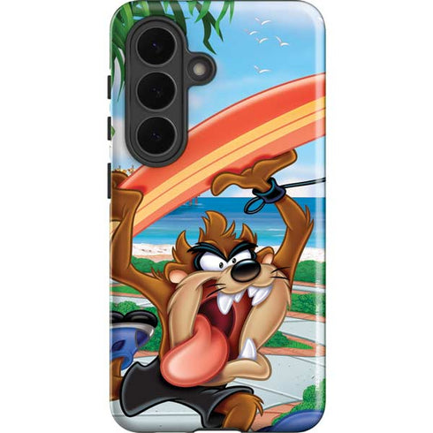Looney Tunes Tasmanian Devil Surfboard Galaxy S26 Plus Impact Case