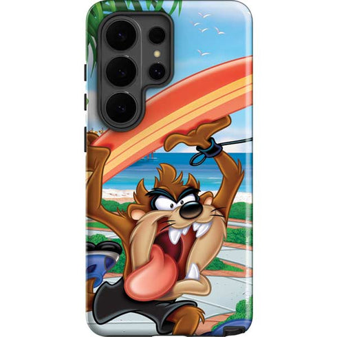 Looney Tunes Tasmanian Devil Surfboard Galaxy S26 Ultra Impact Case