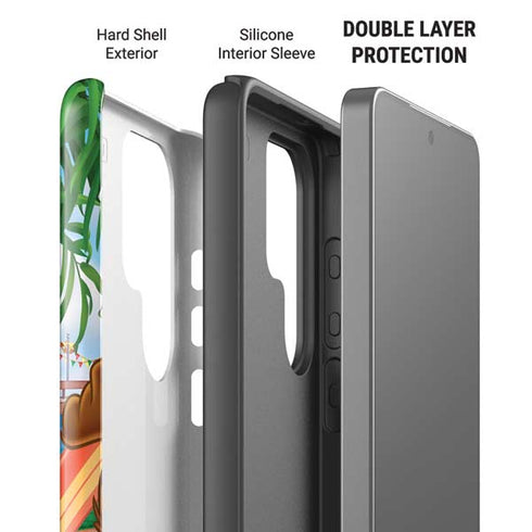 Looney Tunes Tasmanian Devil Surfboard Galaxy S26 Ultra Impact Case