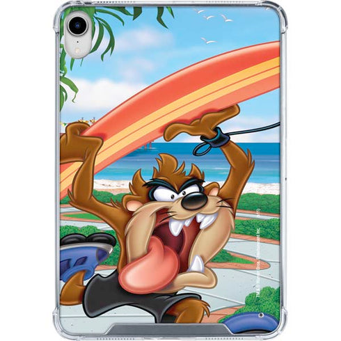 Looney Tunes Tasmanian Devil Surfboard iPad 11th Gen (2025) Clear Case