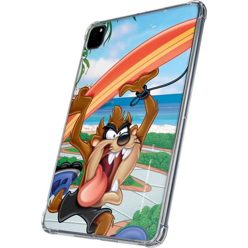 Looney Tunes Tasmanian Devil Surfboard iPad Pro 11in (2024) Clear Case