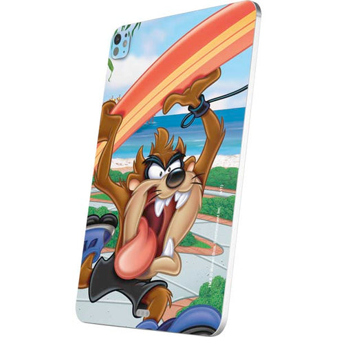 Looney Tunes Tasmanian Devil Surfboard iPad Pro 13in M4 (2024) Skin
