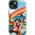 Looney Tunes Tasmanian Devil Surfboard iPhone 15 Impact Case