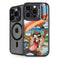 Looney Tunes Tasmanian Devil Surfboard iPhone 15 Pro Kickstand Case