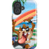 Looney Tunes Tasmanian Devil Surfboard iPhone 16 Plus Impact Case