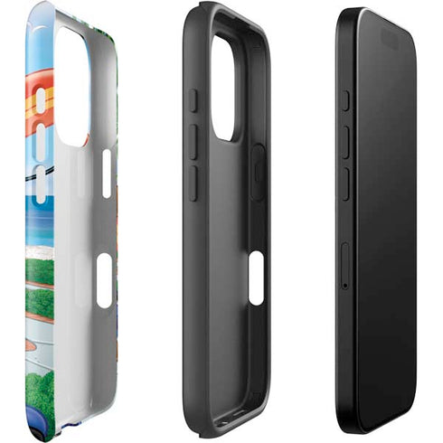 Looney Tunes Tasmanian Devil Surfboard iPhone 16 Pro Impact Case