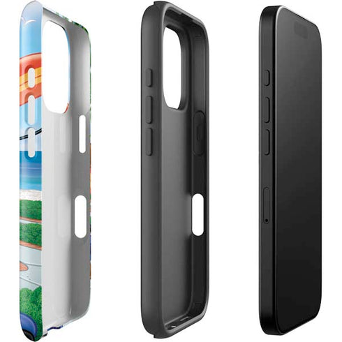 Looney Tunes Tasmanian Devil Surfboard iPhone 16 Pro Max Impact Case