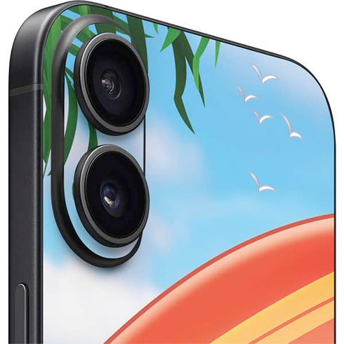 Looney Tunes Tasmanian Devil Surfboard iPhone 16 Skin