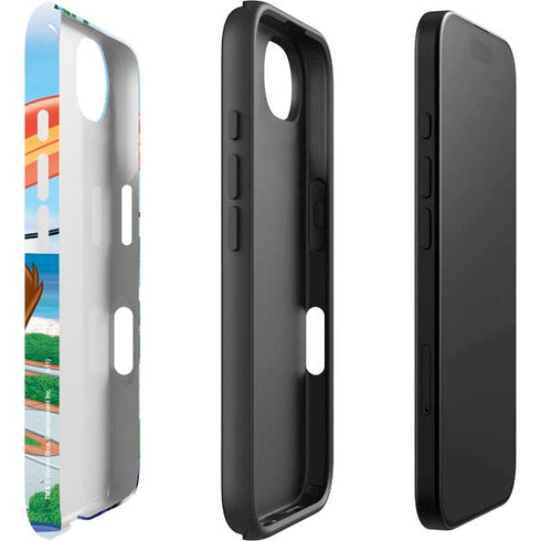Looney Tunes Tasmanian Devil Surfboard iPhone 16e Impact Case