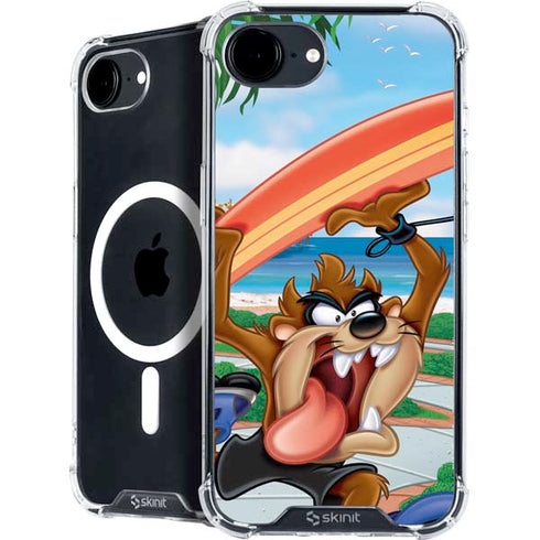 Looney Tunes Tasmanian Devil Surfboard iPhone 16e MagSafe Case
