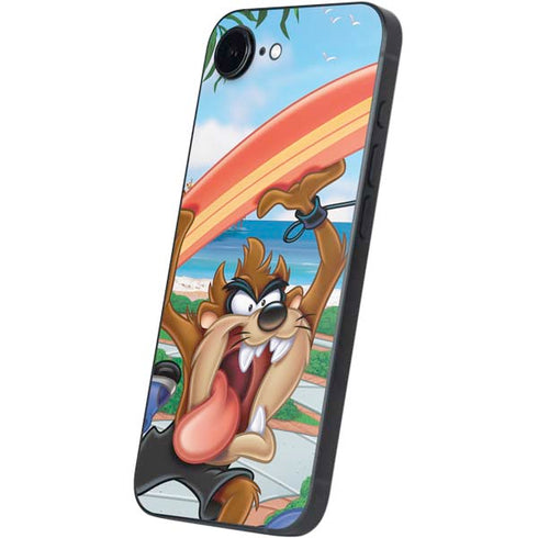 Looney Tunes Tasmanian Devil Surfboard iPhone 16e Skin