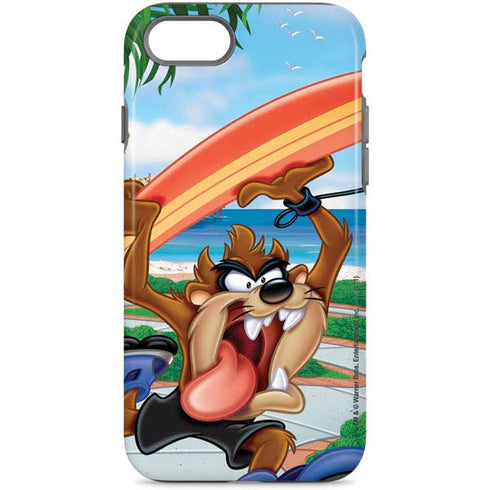 Looney Tunes Tasmanian Devil Surfboard iPhone Cases
