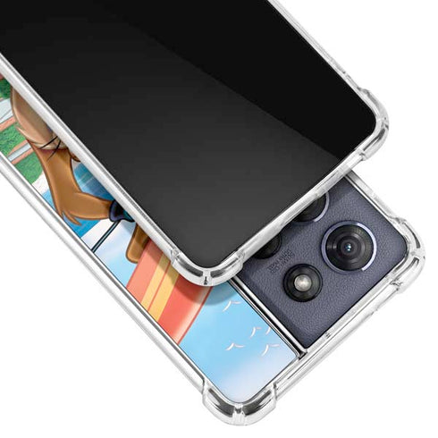 Looney Tunes Tasmanian Devil Surfboard Moto G 5G (2025) Clear Case
