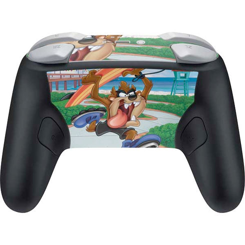 Looney Tunes Tasmanian Devil Surfboard Nintendo Switch 2 (2025) Pro Controller Skin