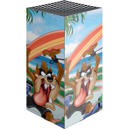 Looney Tunes Tasmanian Devil Surfboard XBox Series X Digital Edition Console Skin