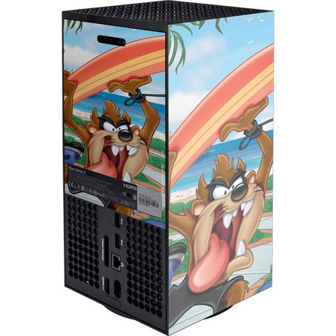 Looney Tunes Tasmanian Devil Surfboard XBox Series X Digital Edition Console Skin