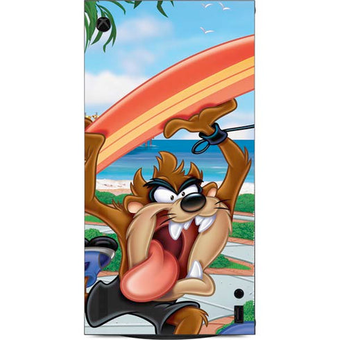 Looney Tunes Tasmanian Devil Surfboard XBox Series X Digital Edition Console Skin