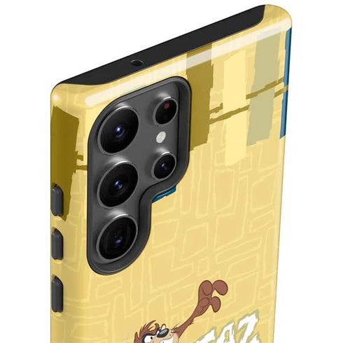 Looney Tunes Tasmanian Devil Swirl Cream Galaxy S23 Ultra Pro Case