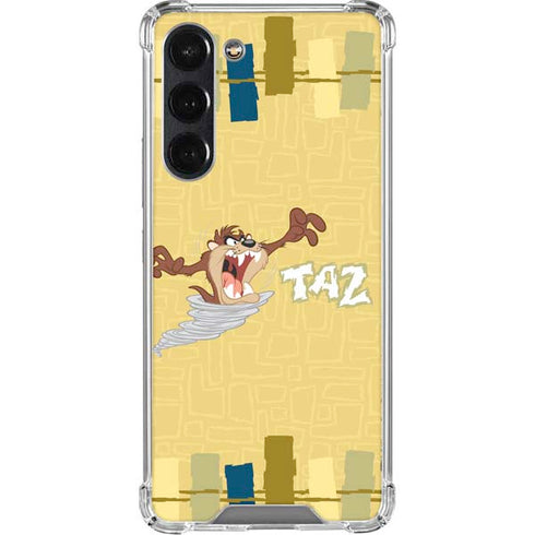 Looney Tunes Tasmanian Devil Swirl Cream Galaxy S24 FE Clear Case