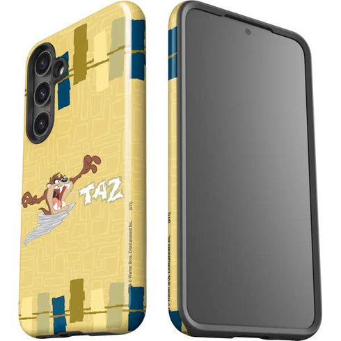 Looney Tunes Tasmanian Devil Swirl Cream Galaxy S25 Impact Case