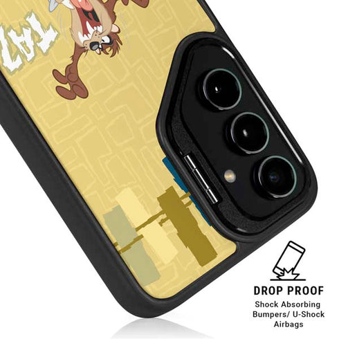 Looney Tunes Tasmanian Devil Swirl Cream Galaxy S24 Plus Kickstand Case