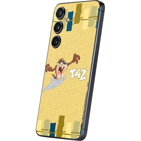 Looney Tunes Tasmanian Devil Swirl Cream Galaxy S25 Plus Skin