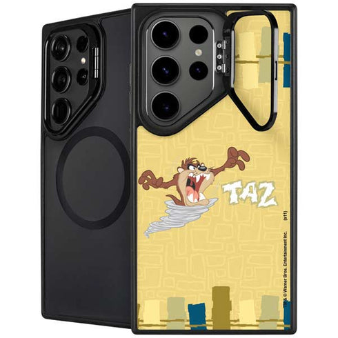 Looney Tunes Tasmanian Devil Swirl Cream Galaxy S24 Ultra Kickstand Case