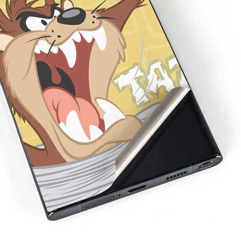 Looney Tunes Tasmanian Devil Swirl Cream Galaxy S24 Ultra Skin
