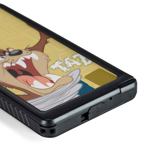 Looney Tunes Tasmanian Devil Swirl Cream Galaxy S24 Ultra Waterproof Case