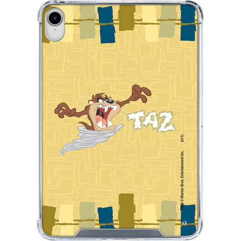 Looney Tunes Tasmanian Devil Swirl Cream iPad 11th Gen (2025) Clear Case