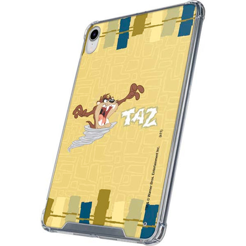 Looney Tunes Tasmanian Devil Swirl Cream iPad 11th Gen (2025) Clear Case