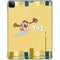Looney Tunes Tasmanian Devil Swirl Cream iPad Pro 11in (2024) Clear Case