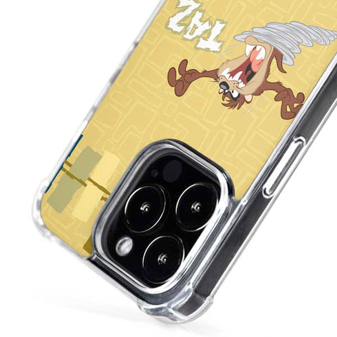 Looney Tunes Tasmanian Devil Swirl Cream iPhone 16 Pro MagSafe Case