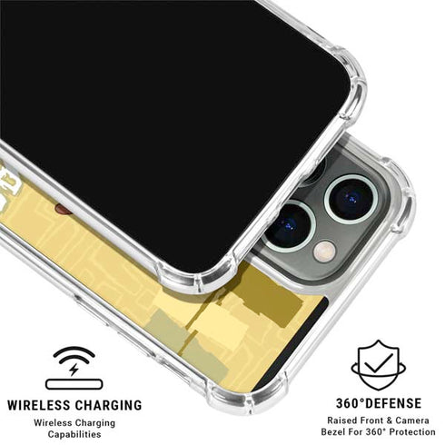 Looney Tunes Tasmanian Devil Swirl Cream iPhone 16 Pro Max Clear Case