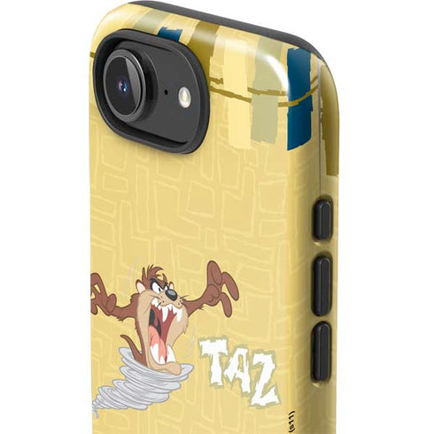 Looney Tunes Tasmanian Devil Swirl Cream iPhone 16e Impact Case