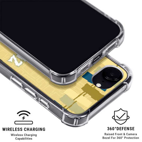 Looney Tunes Tasmanian Devil Swirl Cream iPhone 16e MagSafe Case