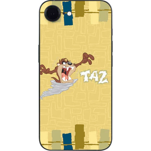 Looney Tunes Tasmanian Devil Swirl Cream iPhone 16e Skin