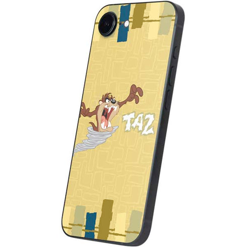 Looney Tunes Tasmanian Devil Swirl Cream iPhone 16e Skin