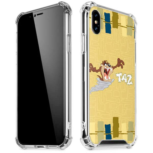 Looney Tunes Tasmanian Devil Swirl Cream iPhone X/XS Clear Case