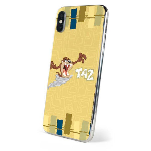 Looney Tunes Tasmanian Devil Swirl Cream iPhone XS Skin