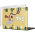 Looney Tunes Tasmanian Devil Swirl Cream MacBook Pro 14in (2021-24) Case plus Skin
