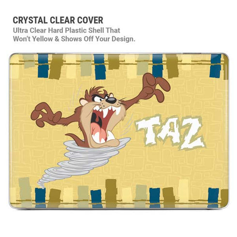 Looney Tunes Tasmanian Devil Swirl Cream MacBook Pro 14in (2021-24) Case plus Skin