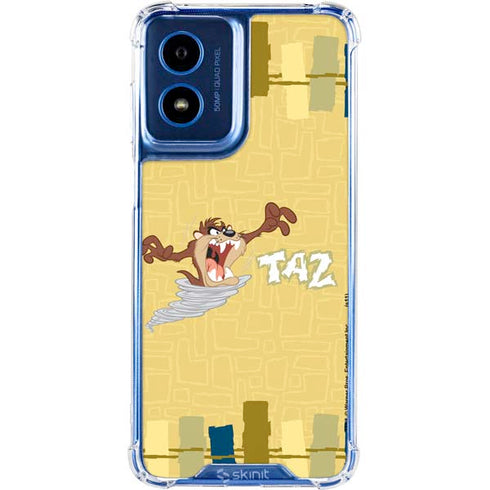 Looney Tunes Tasmanian Devil Swirl Cream Moto G 5G (2024) Clear Case