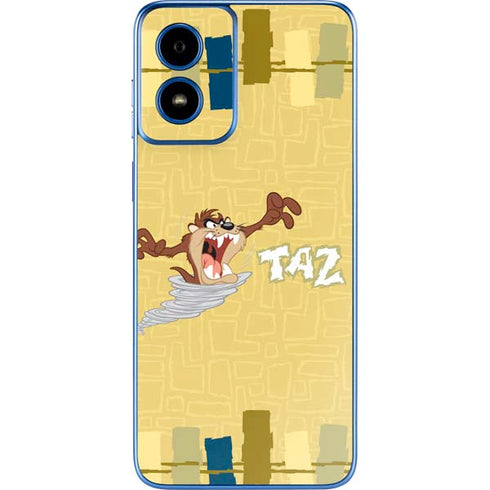 Looney Tunes Tasmanian Devil Swirl Cream Moto G Play 4G (2024) Skin