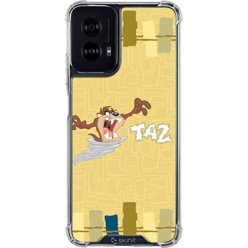 Looney Tunes Tasmanian Devil Swirl Cream Moto G Power 5G (2024) Clear Case